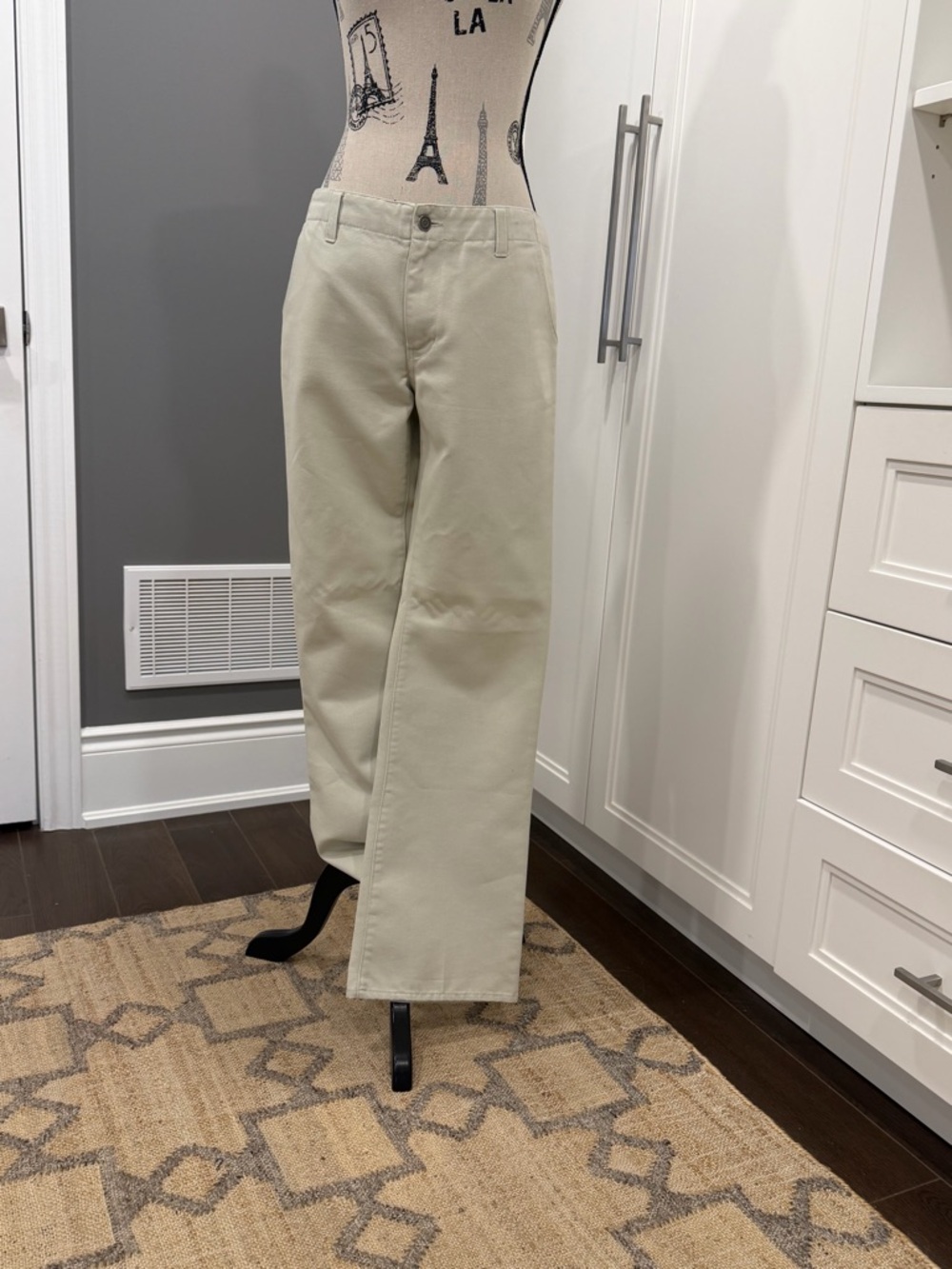 Vintage, GAP Hipster Trouser in Light Beige - Picture 6 of 16